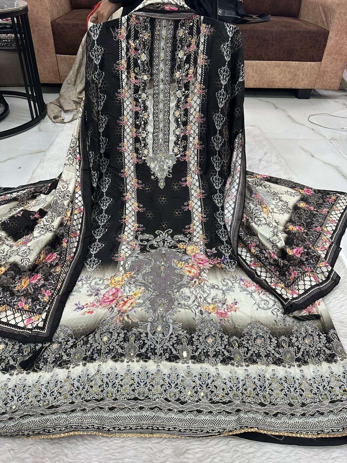 Falah Premium Maslin Collection Code - 50015 By Falah Designer Suits